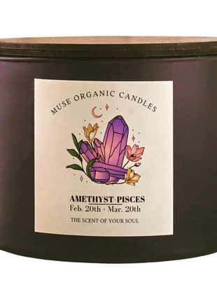 MUSE ORGANIC CANDLES PISCES- AMETHYST (380 g)