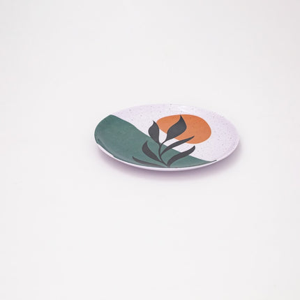 Bright Designs Melamine Dinner Plate 6 Pieces   (D 22cm)black mondo
