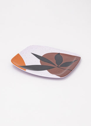 Bright Designs Melamine Square Side Plate 6 Pieces (L 22cm W 22cm) Black Mondo