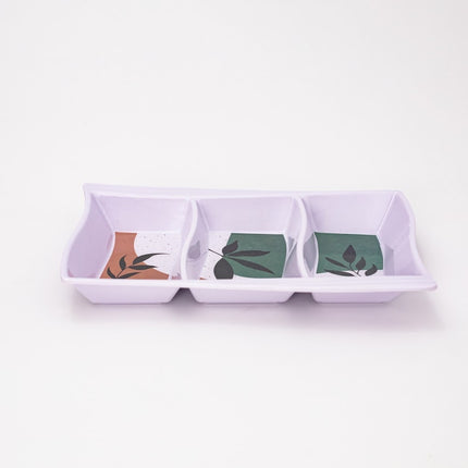 Bright Designs Melamine Savory Tray  2 Pieces (L 30cm W 19cm H 3cm) Black Mondo
