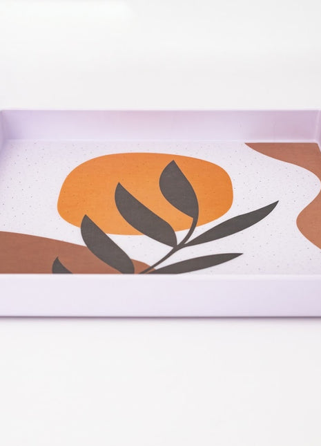 Bright Designs Melamine Matt Square Tray 1 Pieces (L 38cm W 38cm) Black Mondo