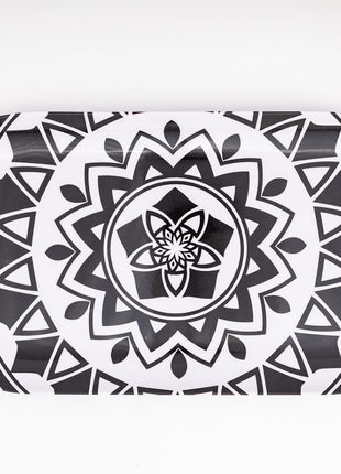 Bright Designs Melamine Serving Platter set of 2 Pieces (L 52 cm W 26 cm) Black & White