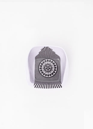 Bright Designs Melamine Bowl 6 Pieces (L 14cm H 5cm) Black & White