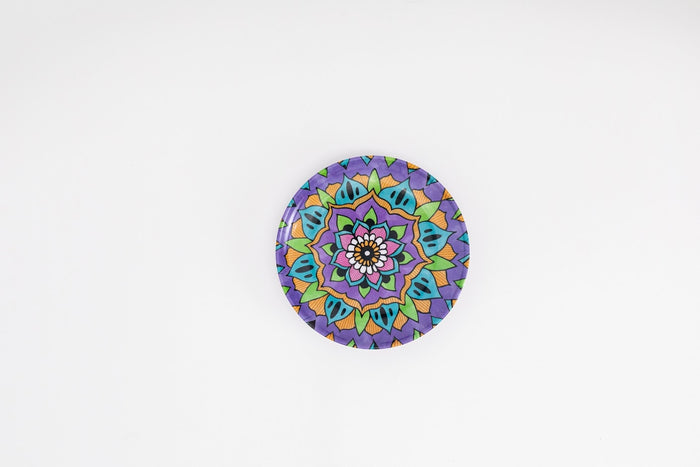 Bright Designs Melamine Small Plate 6 Pieces (D 18cm) Mandala