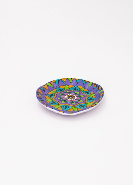 Bright Designs Melamine Matt Side Plate 6 Pieces (16 cm) Mandala