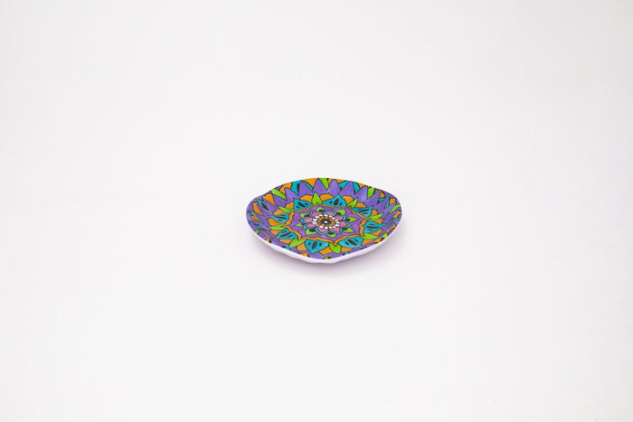 Bright Designs Melamine Matt Side Plate 6 Pieces (16 cm) Mandala