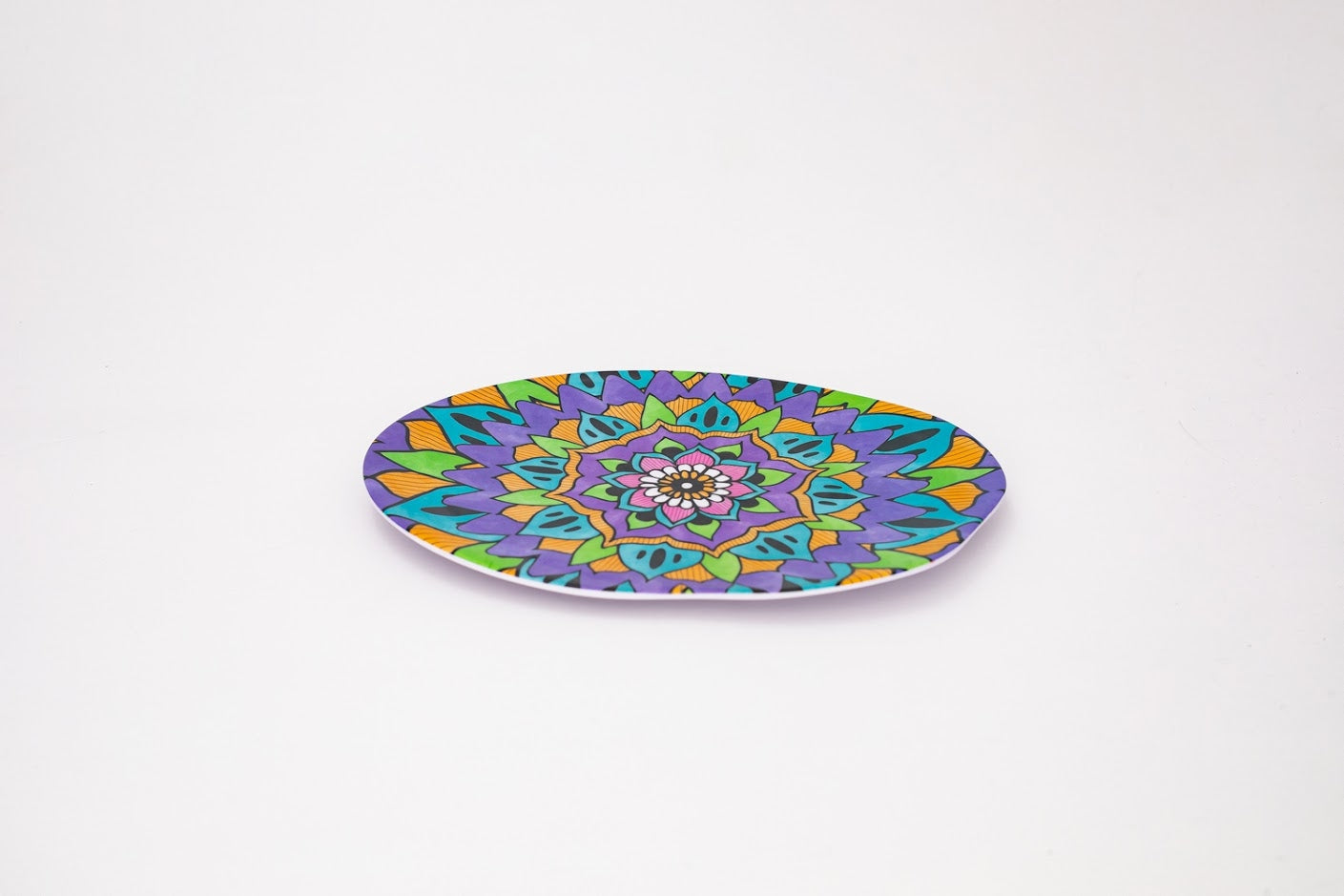 Bright Designs Melamine Matt Dinner Plate  6 Pieces  (30 cm )Mandala