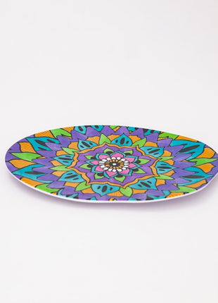 Bright Designs Melamine Matt Dinner Plate  6 Pieces  (30 cm )Mandala
