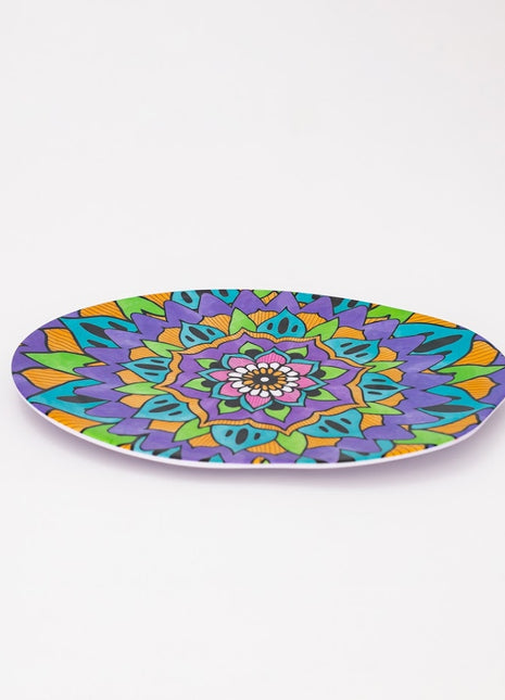 Bright Designs Melamine Matt Dinner Plate  6 Pieces  (30 cm )Mandala