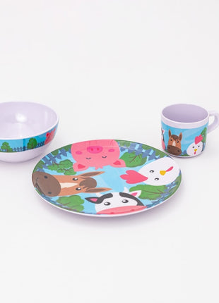 Bright Designs kids Set (3pieces) Farm Animals 1930C1K9