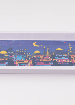 Bright Designs Melamine Rectangle Tray (L 55cm W 35cm)7aretna