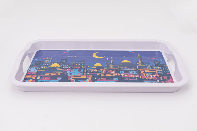 Bright Designs Melamine Rectangle Tray (L 55cm W 35cm)7aretna