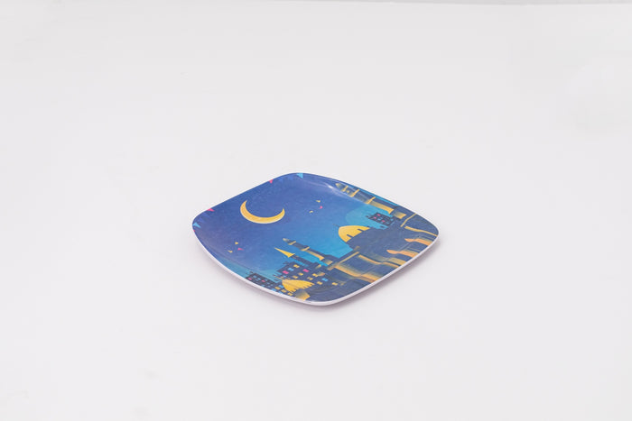 Bright Designs Melamine Square Side Plate (L 22cm W 22cm) 7aretna