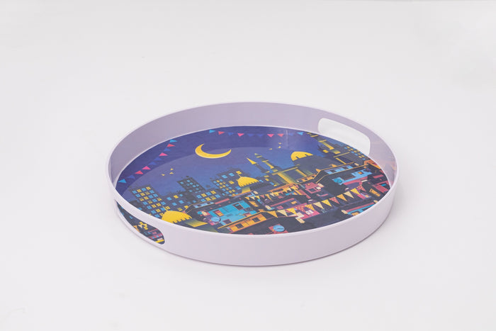 Bright Designs Melamine Round Tray (D 38cm)7aretna