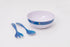 Bright Designs Melamine Round Serving Bowl with fork & spoon 7aretna