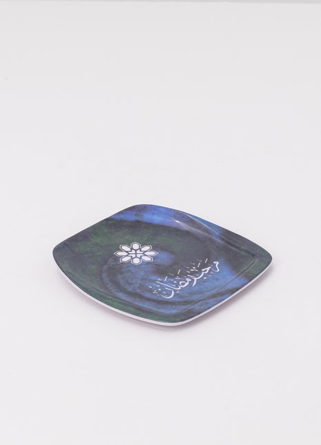 Bright Designs Melamine Small Plate (L 18cm W 18cm) Marhaba Ramadan
