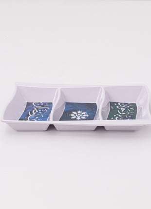 Bright Designs Melamine Savory Tray (L 30cm W 19cm H 3cm) Marhaba Ramadan