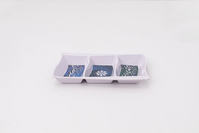 Bright Designs Melamine Savory Tray (L 30cm W 19cm H 3cm) Marhaba Ramadan