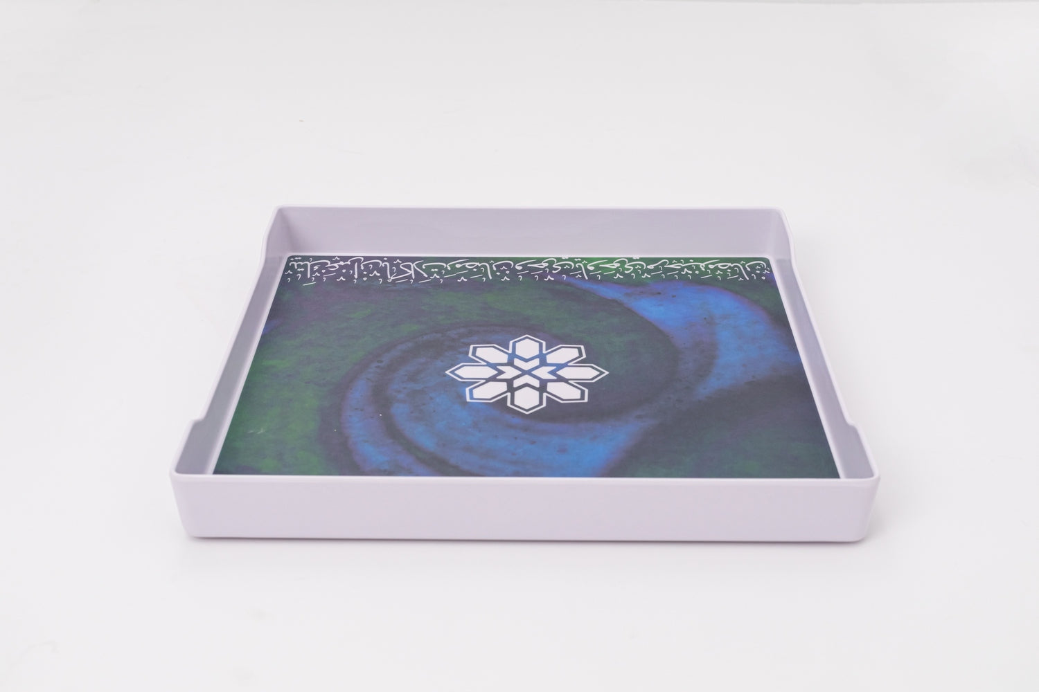 Bright Designs Melamine Matt Square Tray (L 38cm W 38cm) Marhaba Ramadan