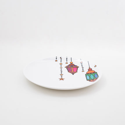 Bright Designs Melamine Dinner Plate  (D 22cm)Ramadan Lantern