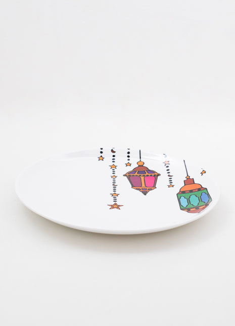 Bright Designs Melamine Dinner Plate  (D 22cm)Ramadan Lantern