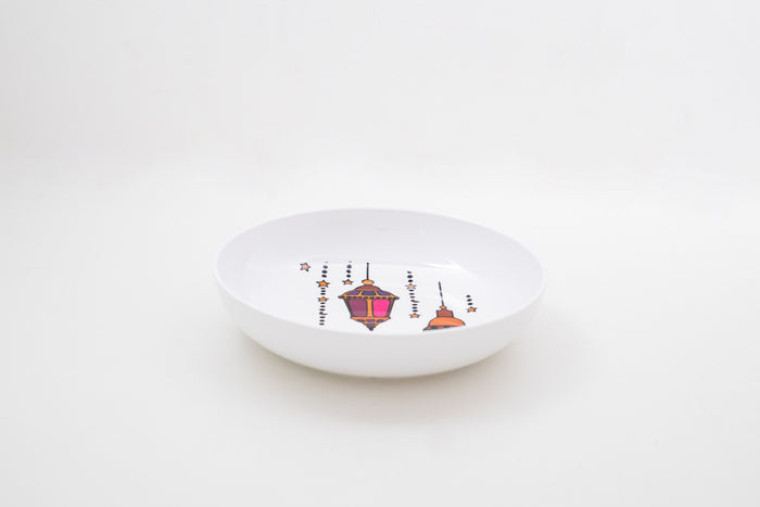 Bright Designs Melamine Deep Dish (D 22cm H 5cm) Ramadan Lantern