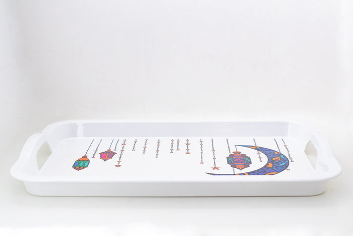 Bright Designs Melamine Rectangle Tray (L 55cm W 35cm) Ramadan Lantern