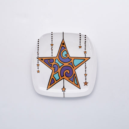Bright Designs Melamine Small Plate (L 18cm W 18cm) Ramadan Lantern