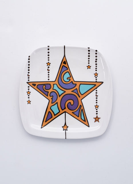Bright Designs Melamine Small Plate (L 18cm W 18cm) Ramadan Lantern
