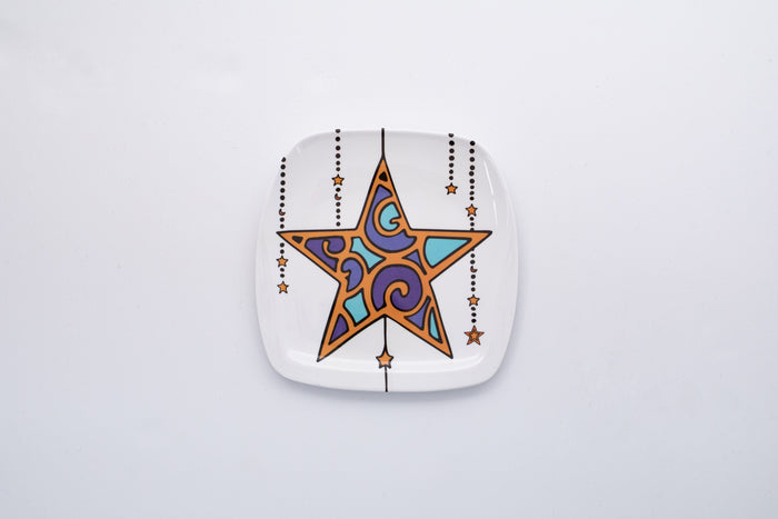 Bright Designs Melamine Small Plate (L 18cm W 18cm) Ramadan Lantern