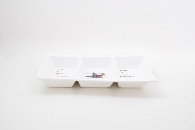 Bright Designs Melamine Savory Tray (L 30cm W 19cm H 3cm) Ramadan Lantern