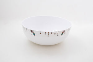 Bright Designs Melamine Round Serving Bowl with Fork & Spoon Ramadan Lantern