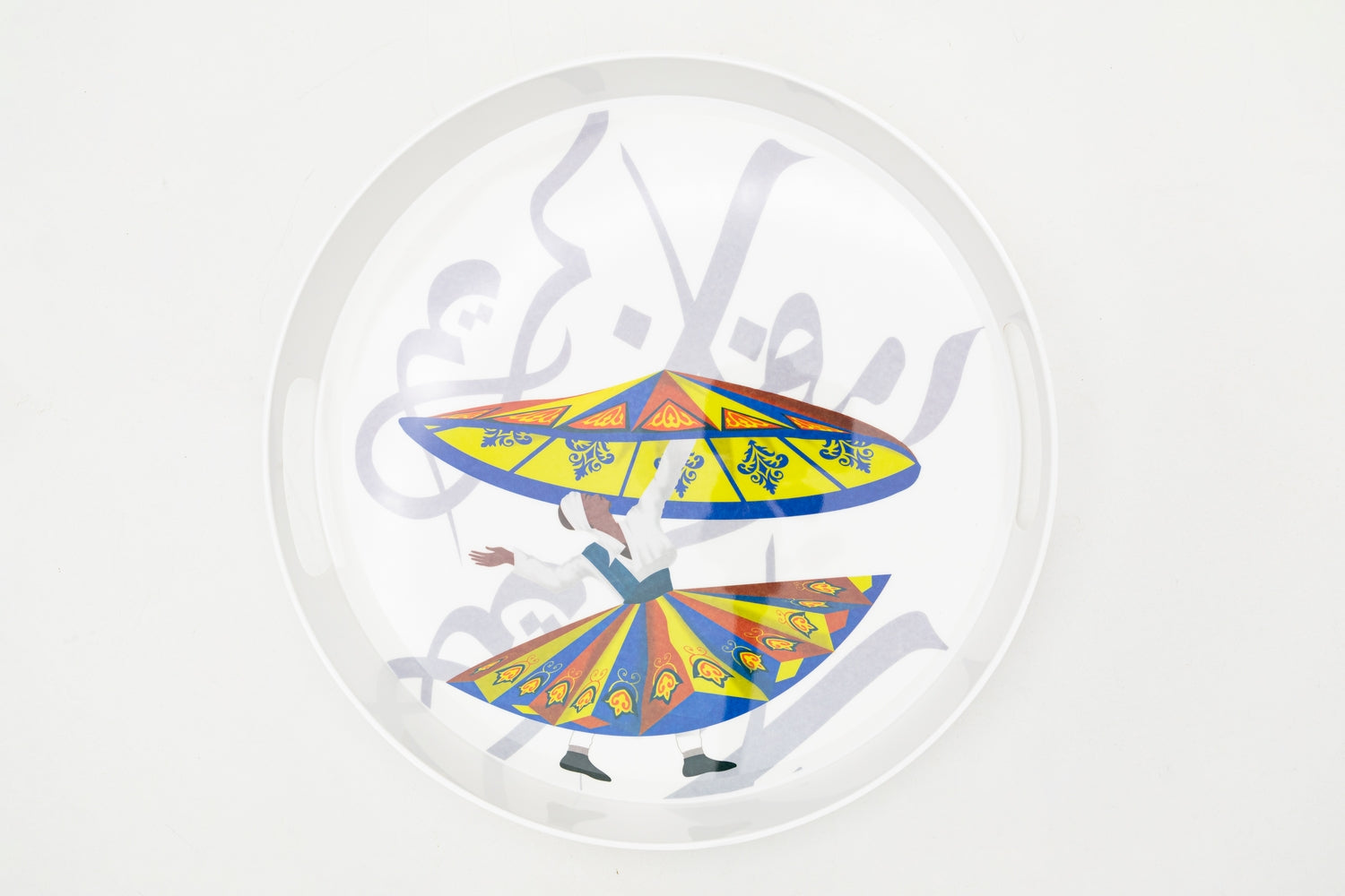 Bright Designs Melamine Round Tray (D 38cm) Tanoura