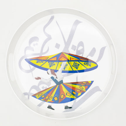 Bright Designs Melamine Round Tray (D 38cm) Tanoura