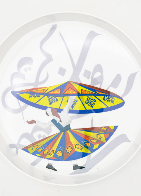 Bright Designs Melamine Round Tray (D 38cm) Tanoura