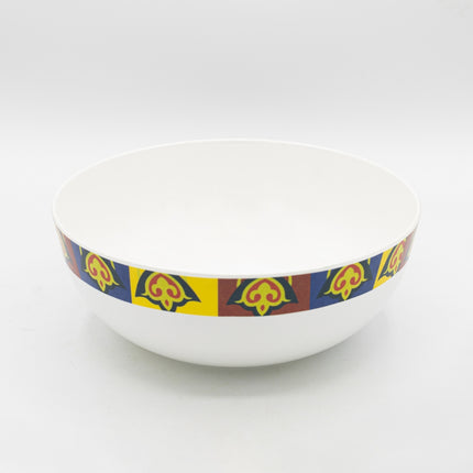 Bright Designs Melamine Round Serving Bowl with Fork & Spoon Tanoura