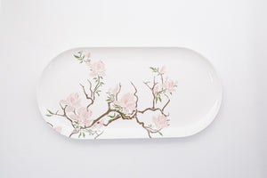 Bright Designs Melamine Serving Platter 
Set of 2 (L 52cm W 26cm) Cherry Blossom