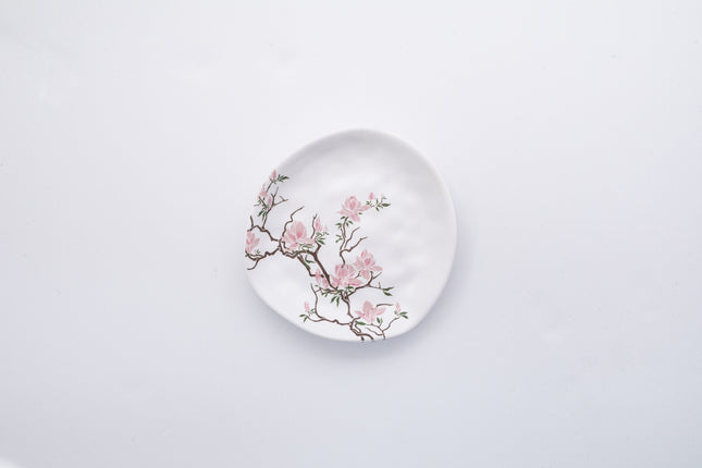 Bright Designs Melamine Matt Side Plate 
Set of 6 (16cm) Cherry Blossom