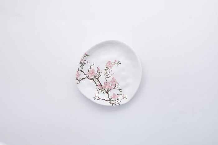 Bright Designs Melamine Matt Side Plate 
Set of 6 (16cm) Cherry Blossom