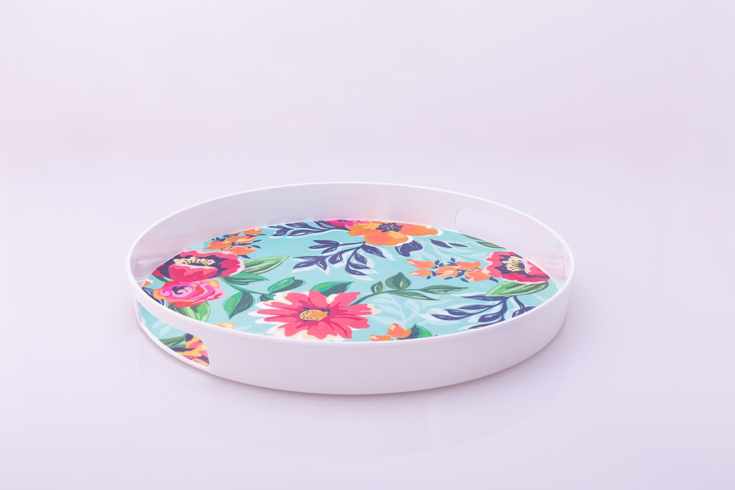 Bright Designs Melamine Round Tray 
Set of 1 (D 38cm) Bloom