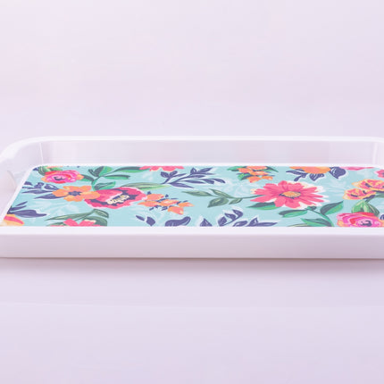 Bright Designs Melamine Rectangle Tray 
Set of 1 (L 55cm W 35cm) Bloom