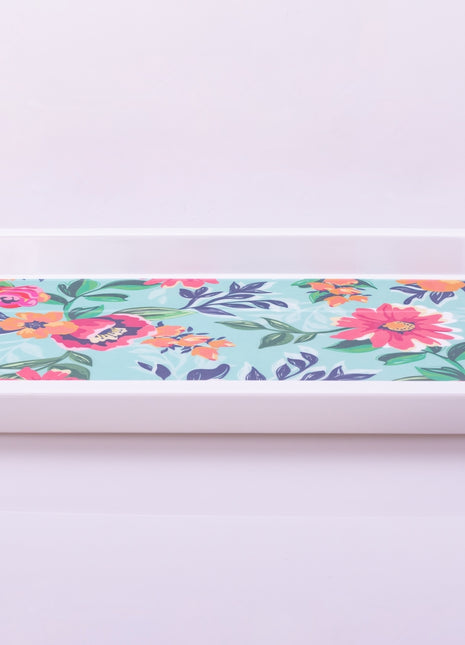 Bright Designs Melamine Rectangle Tray 
Set of 1 (L 55cm W 35cm) Bloom