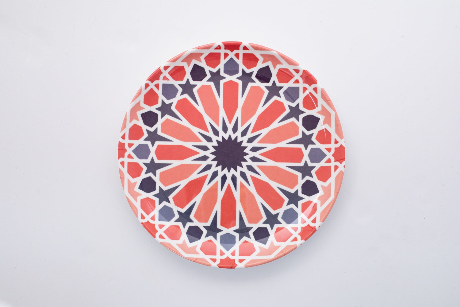 Bright Designs Melamine Dinner Plate
Set of 6 (D 26cm) Arabic Arts