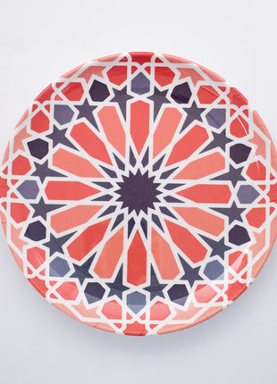 Bright Designs Melamine Dinner Plate
Set of 6 (D 26cm) Arabic Arts