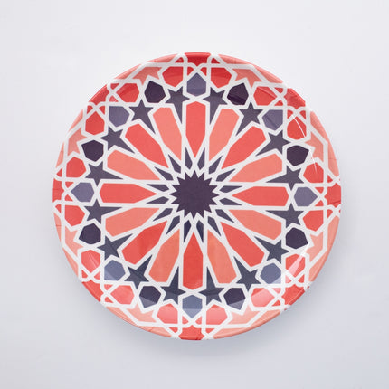 Bright Designs Melamine Dinner Plate
Set of 6 (D 26cm) Arabic Arts
