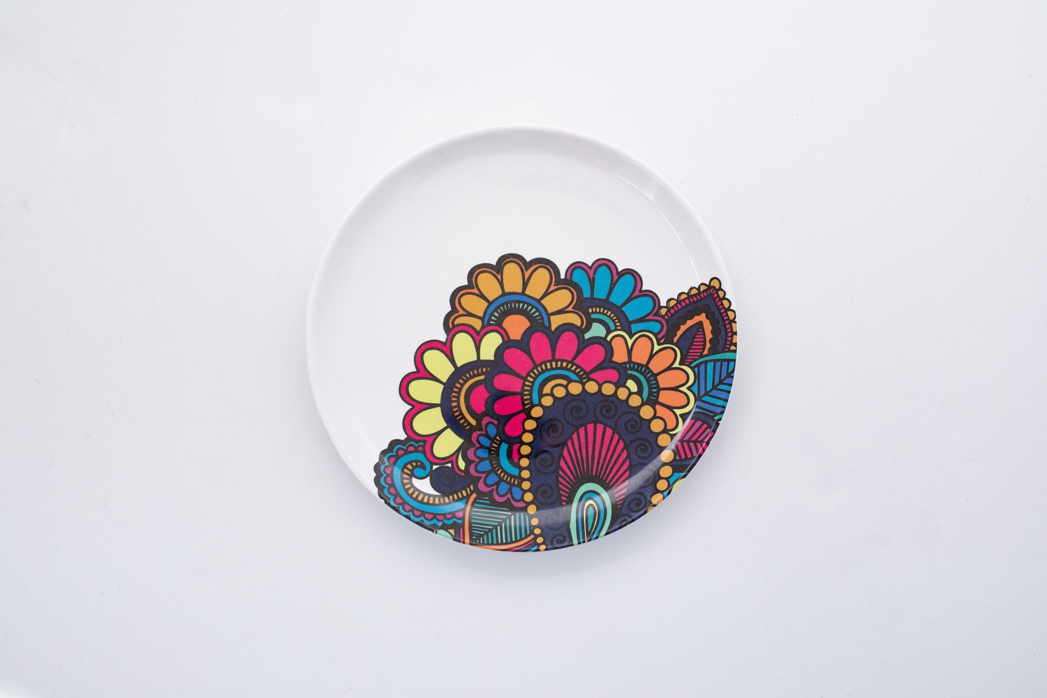 Bright Designs Melamine Side Plate
Set of 6 (D 22cm)  Paisley