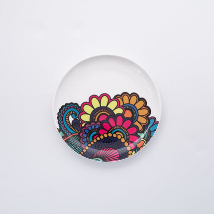 Bright Designs Melamine Small Plate
Set of 6 (D 18cm)  Paisley