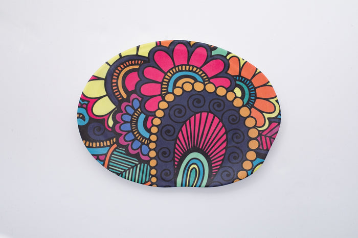 Bright Designs Melamine Matt Dinner Plate 
Set of 6 (30cm) Paisley