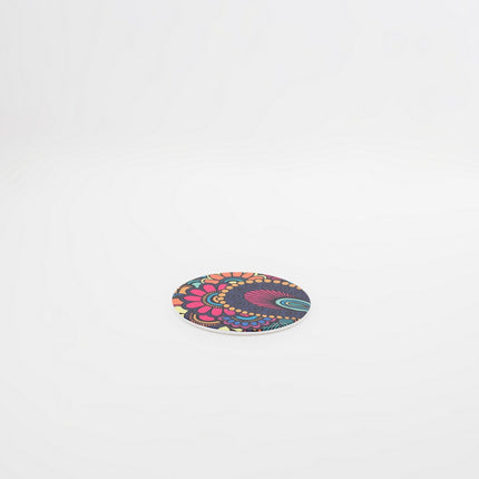 Bright Designs Melamine Coaster 
Set of 10 (D 10cm) Paisley