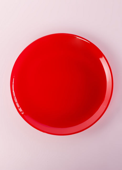 Bright Designs Melamine Side Plate
Set of 6 (D 22cm)  Red